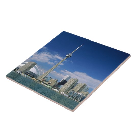 CN Tower und Skydome in Toronto, Ontario, Fliese (Seite)
