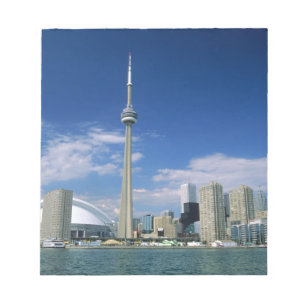 CN Tower und Skydome in Toronto, Ontario, Notizblock