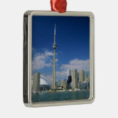 CN Tower und Skydome in Toronto, Ontario, Ornament Aus Metall (Rechts)