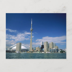 CN Tower und Skydome in Toronto, Ontario, Postkarte