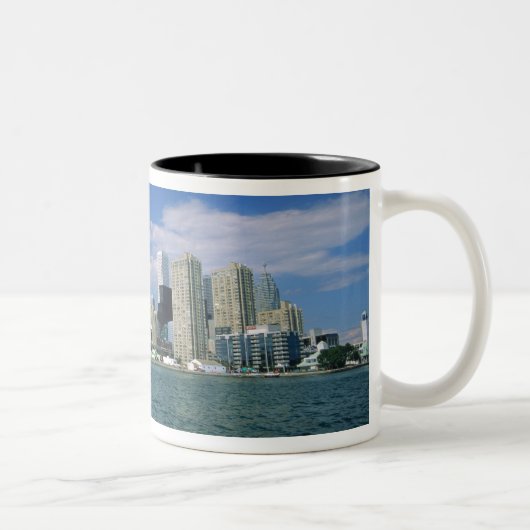 CN Tower und Skydome in Toronto, Ontario, Zweifarbige Tasse (Rechts)