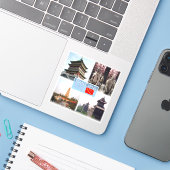 CN Xi An - Bell Tower - Terracotta armee Shaanxi Aufkleber (Laptop mit iPhone)