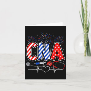 Cna 4. Juli American Flag Patriotic Usa Stetho Karte