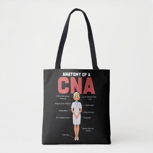 CNA Anatomy Nurse Certified Nurse Assistant Tasche (Vorderseite)