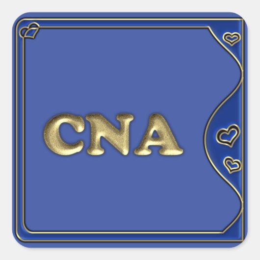CNA-Aufkleber Quadratischer Aufkleber (Vorderseite)