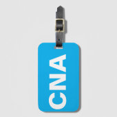 CNA Azure Luggage Tag Gepäckanhänger (Vorderseite Vertikal)