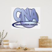 CNA BIG BLAUE ZERTIFIZIERTER NURSASSISTENT POSTER (Küche)