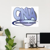 CNA BIG BLAUE ZERTIFIZIERTER NURSASSISTENT POSTER (Heimbüro)