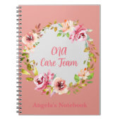 CNA Care Team Certified Nursing Assistant Group Notizblock (Vorderseite)