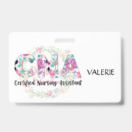 CNA Certified Nurse Aide Name Badge Ausweis
