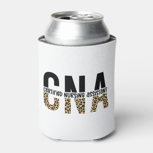 CNA Certified Nursing Assistant Cheetah Print Dosenkühler (Kanne Vorderseite)