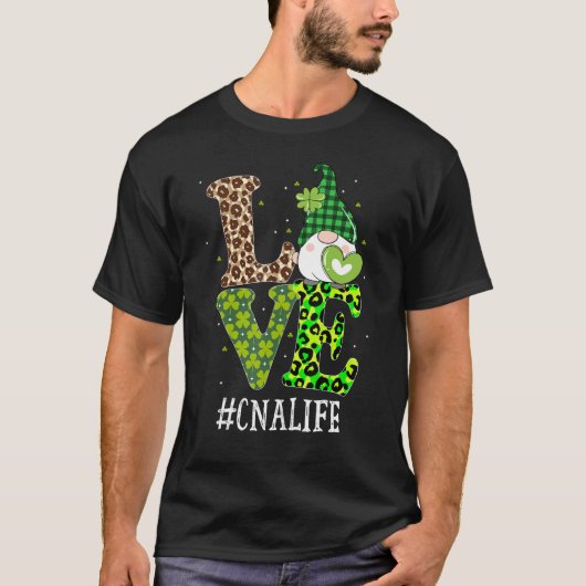 Cna Certified Nursing Assistant Liebe St Patricks T-Shirt (Vorderseite)
