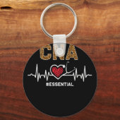 CNA #Essential Stethoscope Heartbeat Hospital Schlüsselanhänger (Vorderseite)