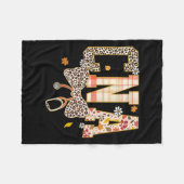 Cna Fall Kariert Leopard Bow Stethoscope Fleecedecke (Vorderseite (Horizontal))