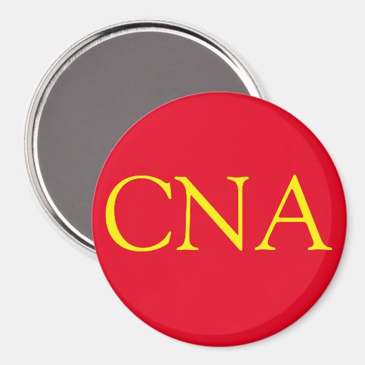 CNA-Gelb Magnet (Vorderseite/Rückseite)