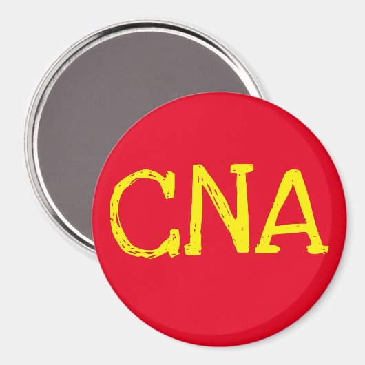 CNA-Gelb Magnet (Vorderseite/Rückseite)