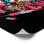 Cna Heart Pink Sonnenblumen Brustkrebs Bewusstsein Poster (Ecke)