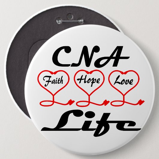 CNA Hope Liebe Faith Button (Vorne & Hinten)