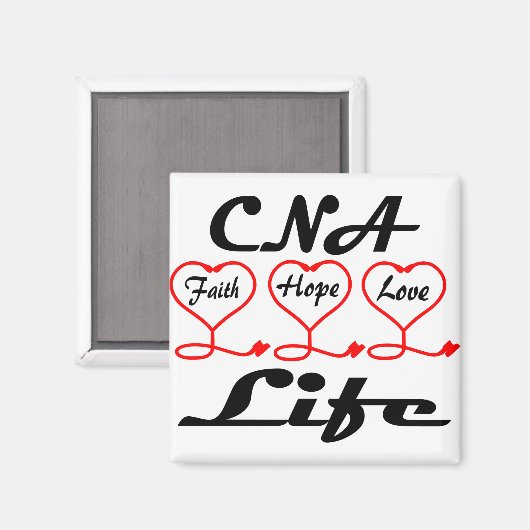 CNA Hope Liebe Faith Magnet (Vorderseite/Rückseite)