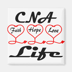 CNA Hope Liebe Faith Magnet