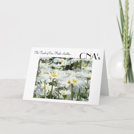 CNA-Karten Touch Heilung Gekümmert CNAs Grußkarten Karte (Vorderseite)