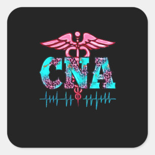 CNA Krankenpfleger Gesundheits-Notfall Dankeschön Quadratischer Aufkleber