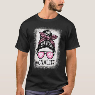 Cna Krankenpfleger Leben Gebleicht Rosa Leopard U T-Shirt
