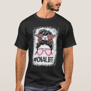 Cna Krankenpfleger Leben Gebleicht Rosa Leopard U T-Shirt