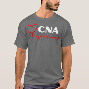 CNA-Krankenpfleger mit Stethoskop-Herzschlag T-Shirt