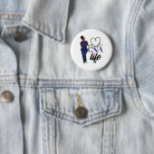 Cna Krankenschwester Black History Month Afroameri Button (Beispiel)