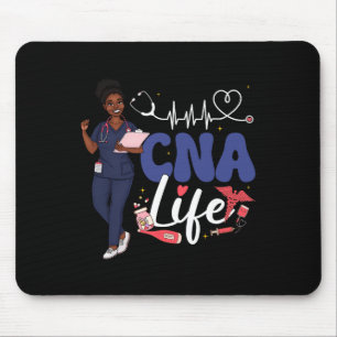 Cna Krankenschwester Black History Month Afroameri Mousepad