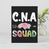 CNA-Krankenschwester-Squad-zertifizierter Krankenp Einladung (Stehend Vorderseite)