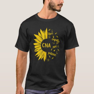 CNA Krankenschwester Sunflower Zertifizierte Pfleg T-Shirt