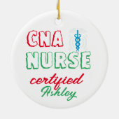 CNA-Krankenschwester zertifiziert, CNA-Student, Kr Keramik Ornament (Hinten)