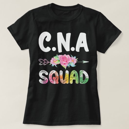 CNA Krankenwagen Squad zertifizierter Krankenpfleg T-Shirt (Design vorne)