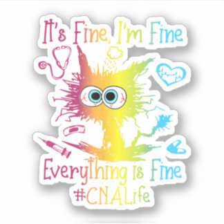 Cna Life Alles ist schön farbig Aufkleber