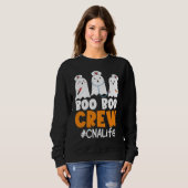 CNA Life Boo Boo Crew Nurse Ghost Halloween Costum Sweatshirt (Vorne ganz)