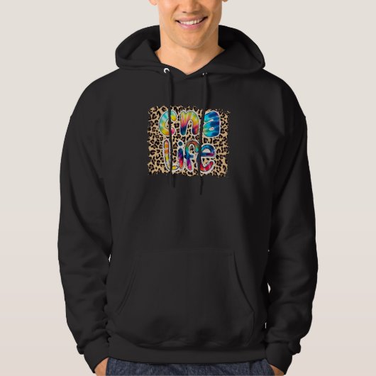 Cna Life Gefärbte Krawatte Leopard T Shirt (Vorderseite)