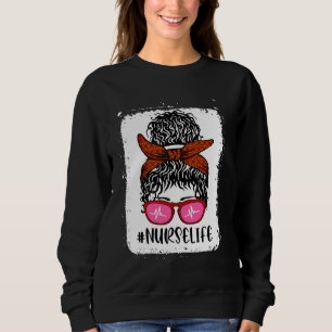 CNA Life Messy Bun CnaLife - Geschenk für Krankens Sweatshirt