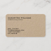 CNA-Logo oder -Foto Visitenkarte (Rückseite)