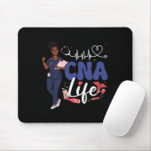 Cna Nurse Black History Monat Afro American Jun Mousepad (Mit Mouse)