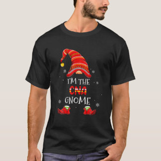 CNA Nurse Gnome Christmas Pajama Matching Family T-Shirt