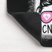 Cna Nurse Life Bleached Shirts Nk Leopard Messy Bu Mousepad (Ecke)