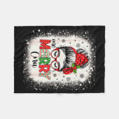 Cna Nurse Messy Bun Nurse's Aid Christmas Fleecedecke (Vorderseite (Horizontal))