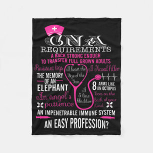 Cna Nurse Shirt Nurse Brustkrebs Bewusstsein Fleecedecke