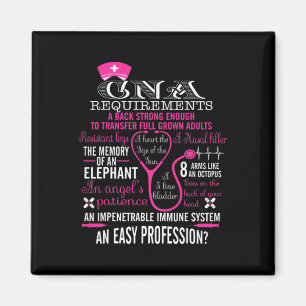Cna Nurse Shirt Nurse Brustkrebs Bewusstsein Magnet