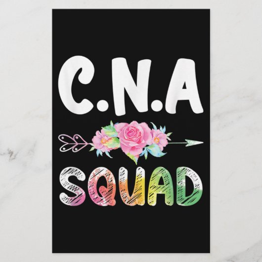 CNA Nurse Squad Certified Nursing Assistant Briefpapier (Vorderseite)