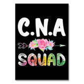 CNA Nurse Squad Certified Nursing Assistant Tischnummer (Vorderseite)