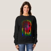 CNA Nurse US Flag Certified Nursing Assistant Sweatshirt (Vorne ganz)