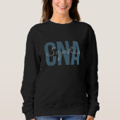 CNA Personalized Name Bold Typography Sweatshirt (Vorderseite)